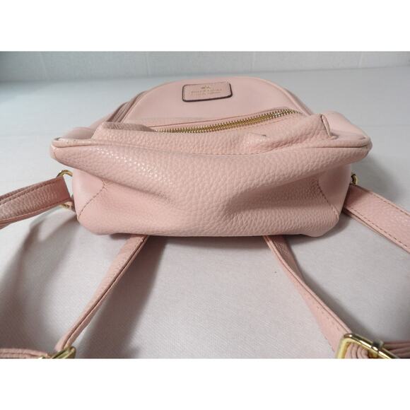 Juicy Couture Mini Backpack Blush Purse Pink Y2K Faux Leather Gold - Picture 5 of 12